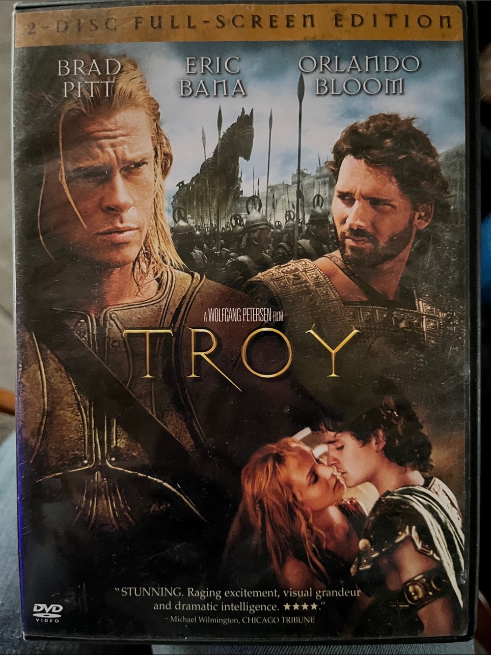 Troy (DVD) - Brad Pitt, Eric Bana, Orlando Bloom - Black and Bronze